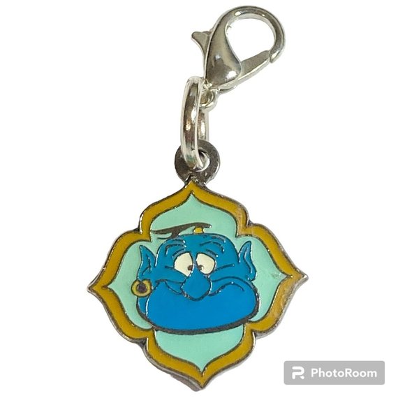 Vintage Disney Aladdin Genie Jasmine Clip On Charm Zipper Pull Purse Signed - Picture 1 of 9